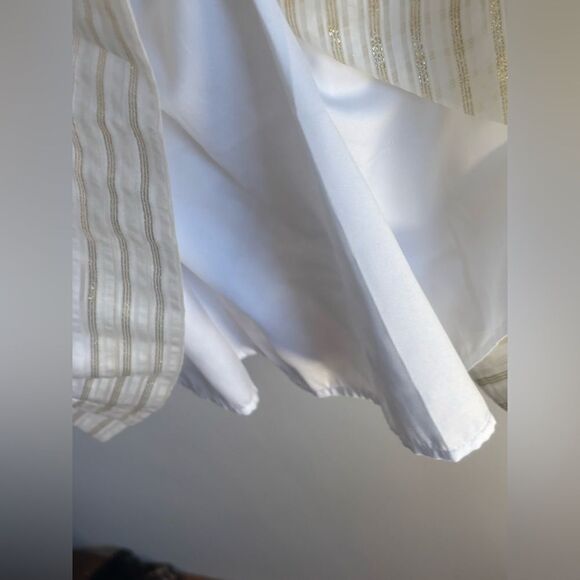 Lilly Pulitzer NWT white/gold metallic strapless Kerry dress Size 6 - Picture 4 of 10